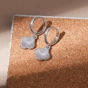 Clover Earrings Four Leaf Women inspired Cleef doop lead and nickel free